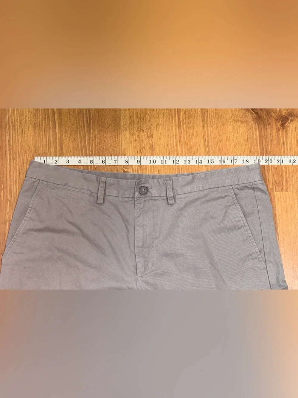 Old Navy Straight Leg Gray Chinos Trousers Pants Men Size 38 X 32